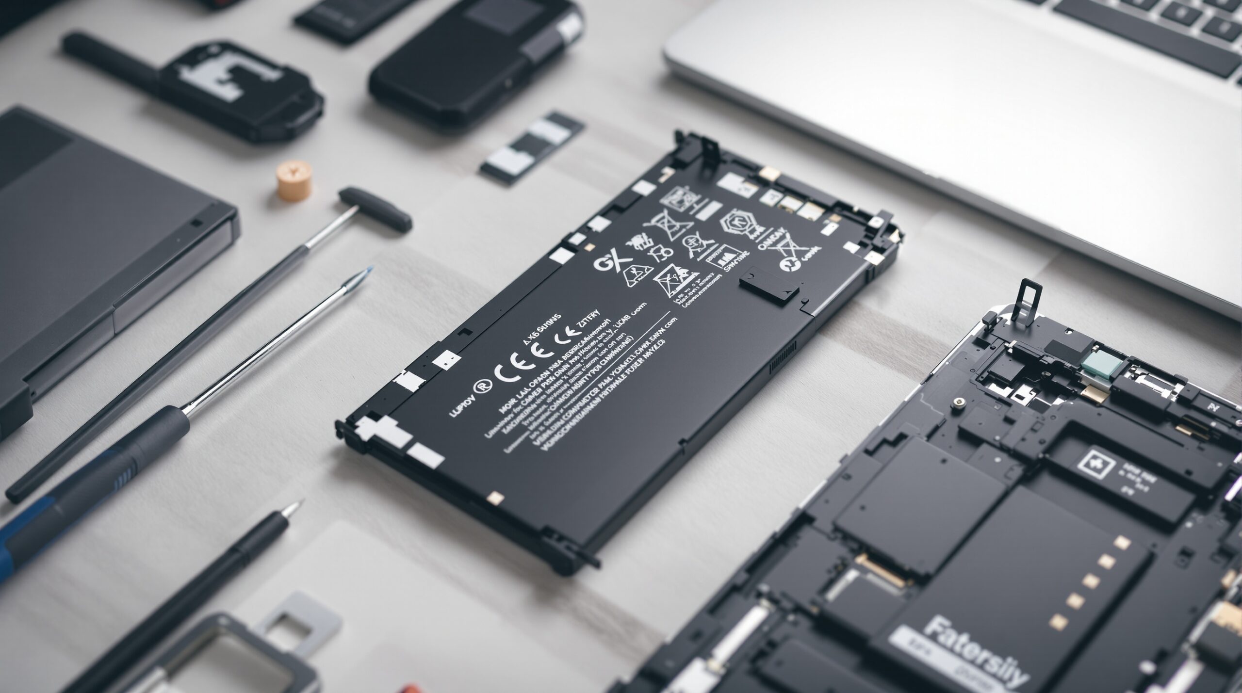 Narzędzia do wymiany baterii w laptopie
